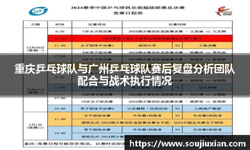 重庆乒乓球队与广州乒乓球队赛后复盘分析团队配合与战术执行情况