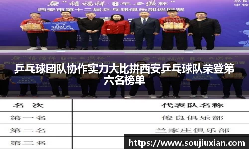 乒乓球团队协作实力大比拼西安乒乓球队荣登第六名榜单